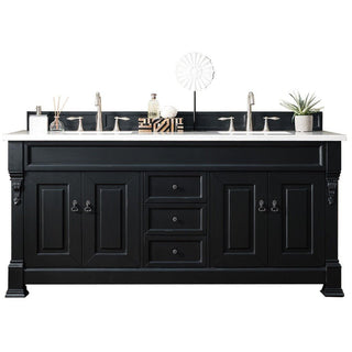 James Martin VanitiesBrookfield 72" Double Vanity, Antique Black w/ 3 CM Arctic Fall Solid Surface Top147 - 114 - 5731 - 3AFAloha Habitat