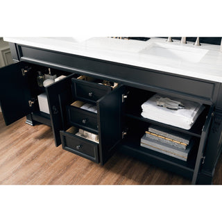 James Martin VanitiesBrookfield 72" Double Vanity, Antique Black w/ 3 CM Arctic Fall Solid Surface Top147 - 114 - 5731 - 3AFAloha Habitat