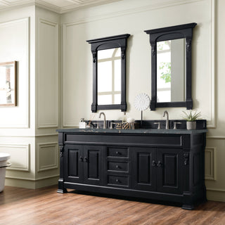 James Martin VanitiesBrookfield 72" Double Vanity, Antique Black w/ 3 CM Parisien Bleu Quartz Top147 - 114 - 5731 - 3PBLAloha Habitat
