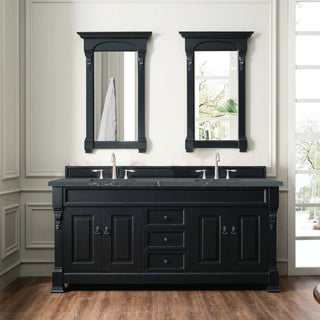 James Martin VanitiesBrookfield 72" Double Vanity, Antique Black w/ 3 CM Parisien Bleu Quartz Top147 - 114 - 5731 - 3PBLAloha Habitat