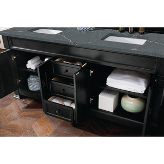 James Martin VanitiesBrookfield 72" Double Vanity, Antique Black w/ 3 CM Parisien Bleu Quartz Top147 - 114 - 5731 - 3PBLAloha Habitat
