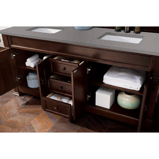 James Martin VanitiesBrookfield 72" Double Vanity, Burnished Mahogany w/ 3 CM Grey Expo Quartz Top147 - 114 - 5761 - 3GEXAloha Habitat