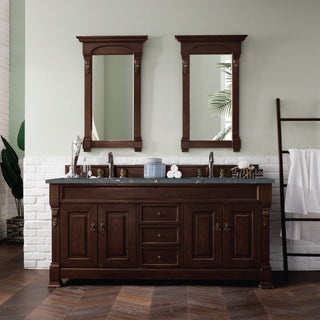 James Martin VanitiesBrookfield 72" Double Vanity, Burnished Mahogany w/ 3 CM Parisien Bleu Quartz Top147 - 114 - 5761 - 3PBLAloha Habitat