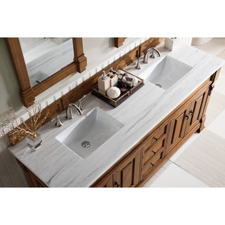 James Martin VanitiesBrookfield 72" Double Vanity, Country Oak w/ 3 CM Arctic Fall Solid Surface Top147 - 114 - 5771 - 3AFAloha Habitat