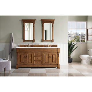 James Martin VanitiesBrookfield 72" Double Vanity, Country Oak w/ 3 CM Arctic Fall Solid Surface Top147 - 114 - 5771 - 3AFAloha Habitat