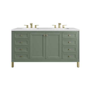 James Martin VanitiesChicago 60" Double Vanity, Smokey Celadon w/ 3 CM Arctic Fall Top305 - V60D - SC - 3AFAloha Habitat
