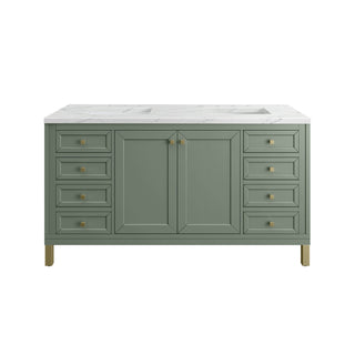 James Martin VanitiesChicago 60" Double Vanity, Smokey Celadon w/ 3 CM Ethereal Noctis Top305 - V60D - SC - 3ENCAloha Habitat