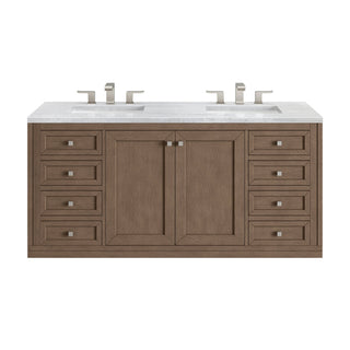 James Martin VanitiesChicago 60" Double Vanity, Whitewashed Walnut w/ 3 CM Arctic Fall Solid Surface Top305 - V60D - WWW - 3AFAloha Habitat