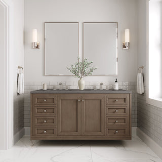 James Martin VanitiesChicago 60" Double Vanity, Whitewashed Walnut w/ 3 CM Grey Expo Quartz Top305 - V60D - WWW - 3GEXAloha Habitat