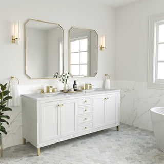 James Martin VanitiesChicago 72" Double Vanity, Glossy White w/ 3 CM Ethereal Noctis Top305 - V72 - GW - 3ENCAloha Habitat