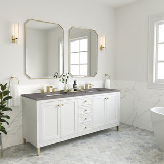 James Martin VanitiesChicago 72" Double Vanity, Glossy White w/ 3 CM Grey Expo Top305 - V72 - GW - 3GEXAloha Habitat