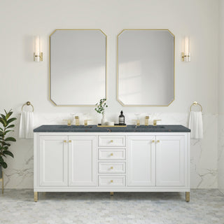 James Martin VanitiesChicago 72" Double Vanity, Glossy White w/ 3 CM Parisien Bleu Top305 - V72 - GW - 3PBLAloha Habitat