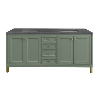 James Martin VanitiesChicago 72" Double Vanity, Smokey Celadon w/ 3 CM Charcoal Soapstone Top305 - V72 - SC - 3CSPAloha Habitat