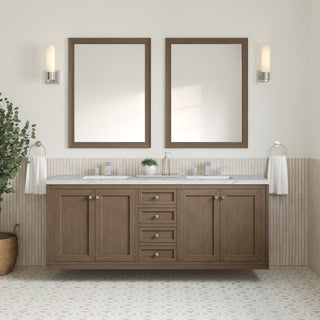 James Martin VanitiesChicago 72" Double Vanity, Whitewashed Walnut w/ 3 CM Ethereal Noctis Quartz Top305 - V72 - WWW - 3ENCAloha Habitat