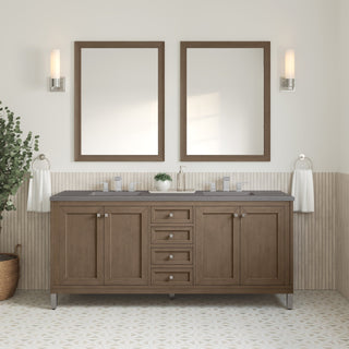 James Martin VanitiesChicago 72" Double Vanity, Whitewashed Walnut w/ 3 CM Grey Expo Quartz Top305 - V72 - WWW - 3GEXAloha Habitat