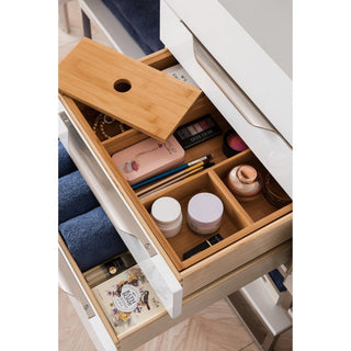 James Martin VanitiesColumbia 59" Double Vanity, Glossy White w/ Glossy White Composite Stone Top388 - V59D - GW - BN - GWAloha Habitat