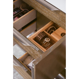 James Martin VanitiesColumbia 72" Double Vanity, Latte Oak w/ Glossy White Composite Stone Top388 - V72D - LTO - BN - GWAloha Habitat