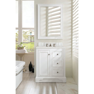 James Martin VanitiesDe Soto 30" Single Vanity, Bright White w/ 3 CM Lime Delight Quartz Top825 - V30 - BW - 3LDLAloha Habitat