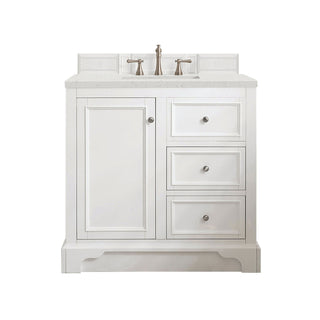 James Martin VanitiesDe Soto 36" Single Vanity, Bright White w/ 3 CM Lime Delight Quartz Top825 - V36 - BW - 3LDLAloha Habitat