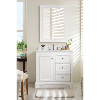 James Martin VanitiesDe Soto 36" Single Vanity, Bright White w/ 3 CM Lime Delight Quartz Top825 - V36 - BW - 3LDLAloha Habitat