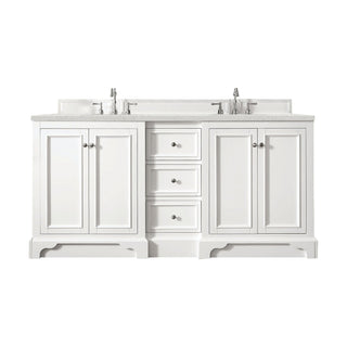 James Martin VanitiesDe Soto 72" Double Vanity, Bright White w/ 3 CM Lime Delight Quartz Top825 - V72 - BW - 3LDLAloha Habitat