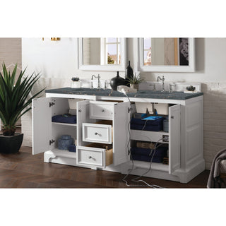 James Martin VanitiesDe Soto 72" Double Vanity, Bright White w/ 3 CM Parisien Bleu Quartz Top825 - V72 - BW - 3PBLAloha Habitat