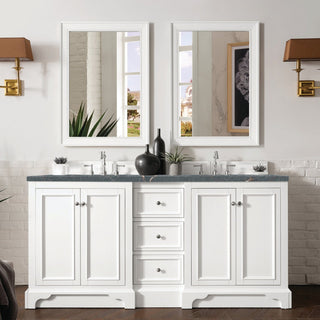 James Martin VanitiesDe Soto 72" Double Vanity, Bright White w/ 3 CM Parisien Bleu Quartz Top825 - V72 - BW - 3PBLAloha Habitat