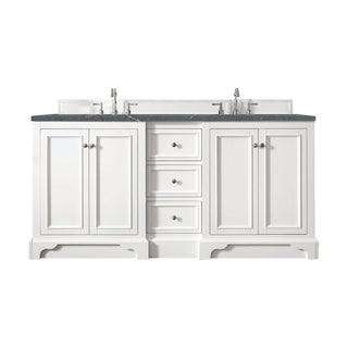 James Martin VanitiesDe Soto 72" Double Vanity, Bright White w/ 3 CM Parisien Bleu Quartz Top825 - V72 - BW - 3PBLAloha Habitat