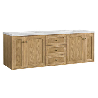 James Martin VanitiesLaurent 72" Double Vanity, Light Natural Oak w/ 3 CM Arctic Fall Top545 - V72 - LNO - 3AFAloha Habitat