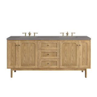 James Martin VanitiesLaurent 72" Double Vanity, Light Natural Oak w/ 3 CM Grey Expo Top545 - V72 - LNO - 3GEXAloha Habitat