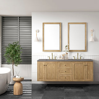 James Martin VanitiesLaurent 72" Double Vanity, Light Natural Oak w/ 3 CM Grey Expo Top545 - V72 - LNO - 3GEXAloha Habitat