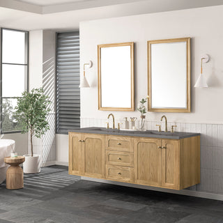 James Martin VanitiesLaurent 72" Double Vanity, Light Natural Oak w/ 3 CM Grey Expo Top545 - V72 - LNO - 3GEXAloha Habitat