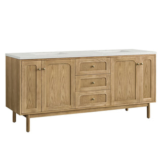 James Martin VanitiesLaurent 72" Double Vanity, Light Natural Oak w/ 3 CM Lime Delight Top545 - V72 - LNO - 3LDLAloha Habitat