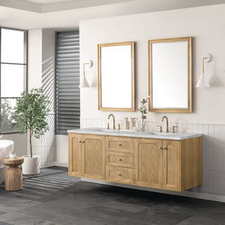 James Martin VanitiesLaurent 72" Double Vanity, Light Natural Oak w/ 3 CM Victorian Silver Top545 - V72 - LNO - 3VSLAloha Habitat