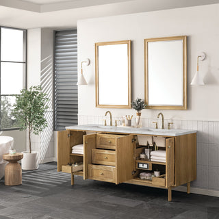 James Martin VanitiesLaurent 72" Double Vanity, Light Natural Oak w/ 3 CM Victorian Silver Top545 - V72 - LNO - 3VSLAloha Habitat