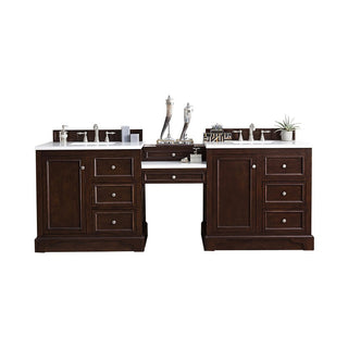 James MartinDe Soto 94" Double Vanity Set - Burnished Mahogany with 3 CM Stone Top825-V94-BNM-DU-AFAloha Habitat