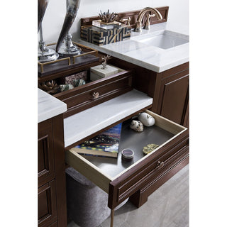 James MartinDe Soto 94" Double Vanity Set - Burnished Mahogany with 3 CM Stone Top825-V94-BNM-DU-AFAloha Habitat