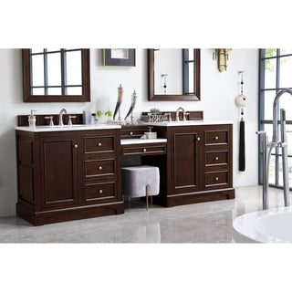 James MartinDe Soto 94" Double Vanity Set - Burnished Mahogany with 3 CM Stone Top825-V94-BNM-DU-AFAloha Habitat