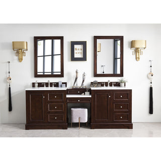 James MartinDe Soto 94" Double Vanity Set - Burnished Mahogany with 3 CM Stone Top825-V94-BNM-DU-WZAloha Habitat