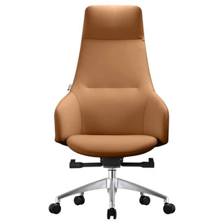 LeisureModLeisureMod | Celeste Series Tall Office Chair in White Leather | COT20COT20LBRLAloha Habitat