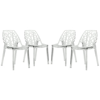 LeisureModLeisureMod | Cornelia Modern Spring Cut-Out Tree Design Stackable Dining Chair | C18TBU4C18CL4Aloha Habitat