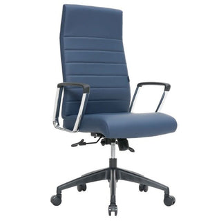 LeisureModLeisureMod | Hilton Modern High-Back Leather Office Chair | HO20BLLHO20BULAloha Habitat