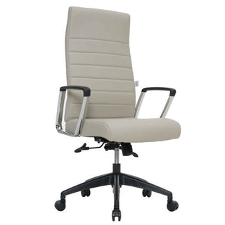 LeisureModLeisureMod | Hilton Modern High-Back Leather Office Chair | HO20BLLHO20TLAloha Habitat