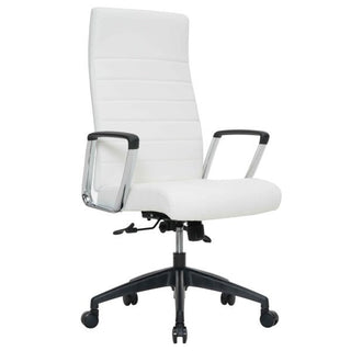 LeisureModLeisureMod | Hilton Modern High-Back Leather Office Chair | HO20BLLHO20WLAloha Habitat