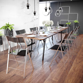 LeisureModLeisureMod | Menno Modern Acrylic Folding Chair, Set of 4 | MF15TBL4MF15TBL4Aloha Habitat