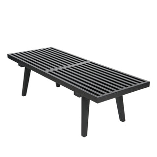 LeisureModLeisureMod | Mid-Century Inwood Platform Bench - 4 Feet | NB48NB48BLAloha Habitat