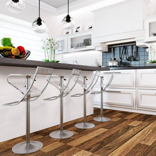 LeisureModLeisureMod | Napoli Transparent Acrylic Bar/Counter Stool, Set of 2 | NBC16CL2Aloha Habitat