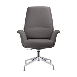 LeisureModLeisureMod | Summit Office Chair in Faux Leather and Aluminum Frame with Adjustable Height and Swivel | SGO21SGO21GRLAloha Habitat