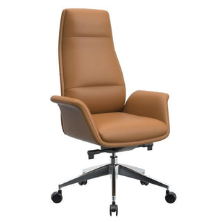 LeisureModLeisureMod | Summit Series Tall Office Chair In Acorn Brown Leather | SOT21SOT21LBRLAloha Habitat