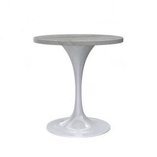 LeisureModLeisureMod | Verve Collection 48 Round Dining Table, White Base with Laminated White Marbleized Top | VT23W-48WMRVT23W-48WMRAloha Habitat